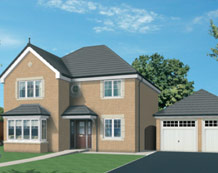 example of new house built by Bett Homes, part of the Gladedale Group