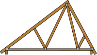 Assymetric roof truss