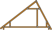 Assymetric 'Room in Roof' roof truss