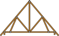 Large Double Cantilever roof truss