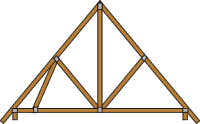 Large single cantilever roof truss